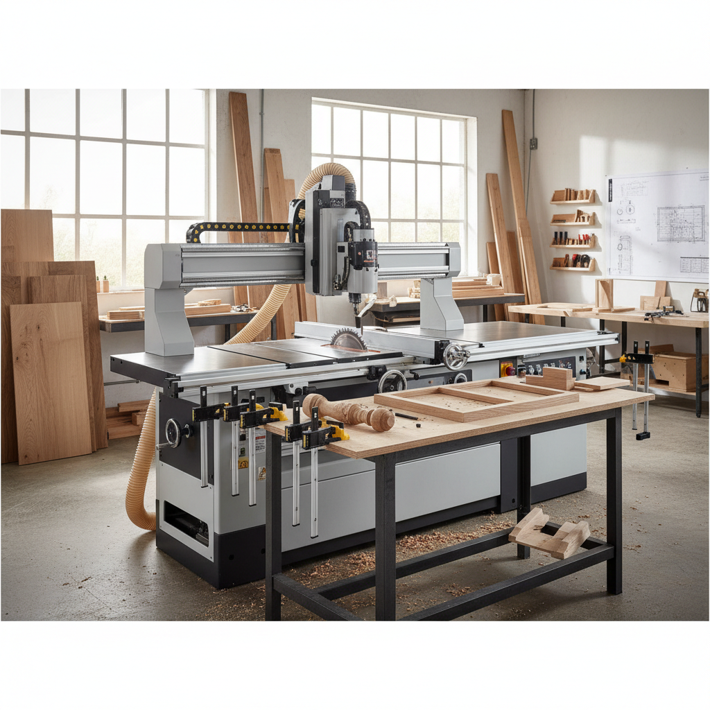 Realistische foto passend bij Professionele houtbewerkingsmachine voor elke klus voor website SEO-te
